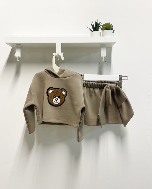 Completo Neonata Teddy Bear beige