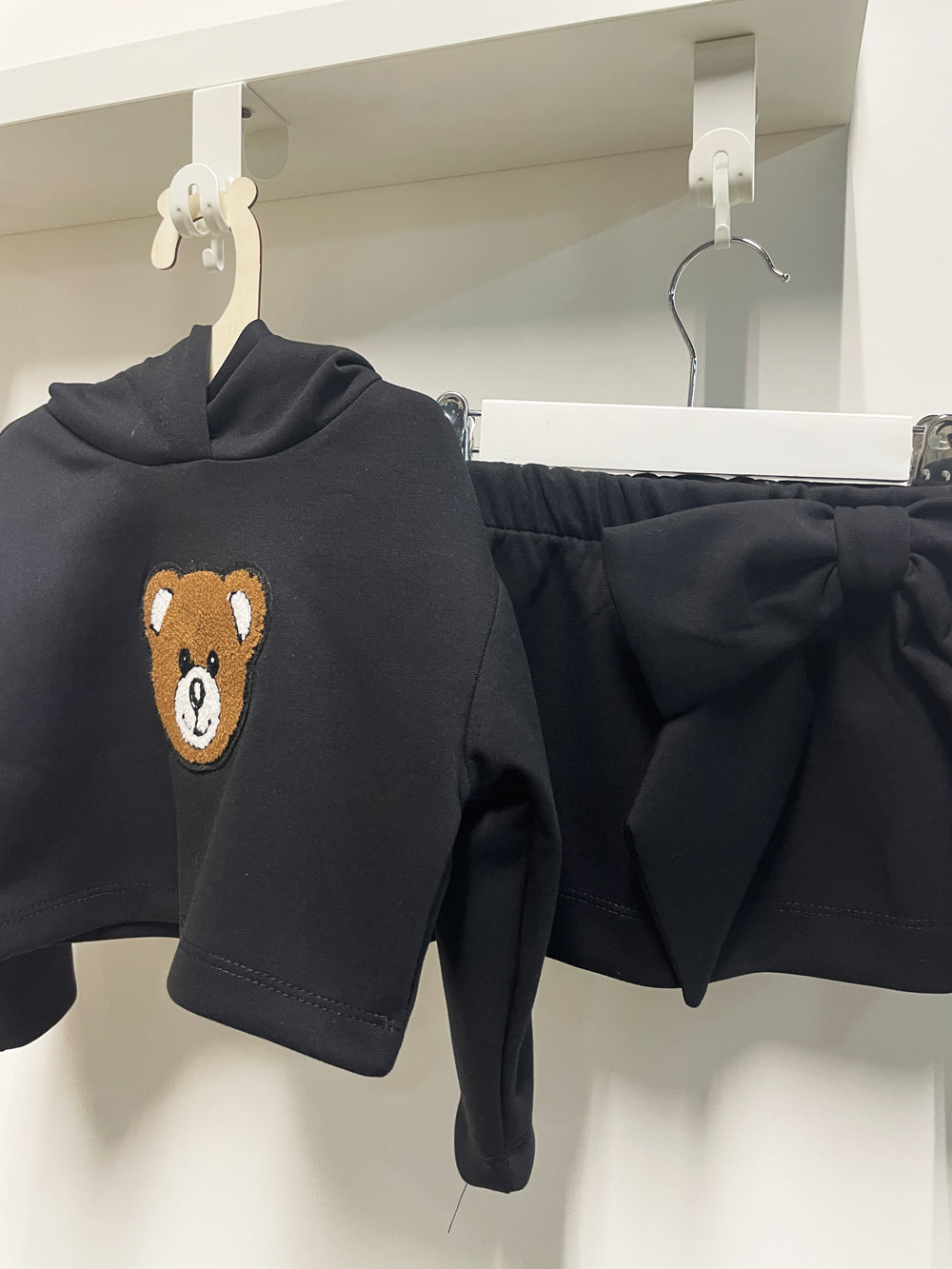 Completo Neonata Teddy Bear nero