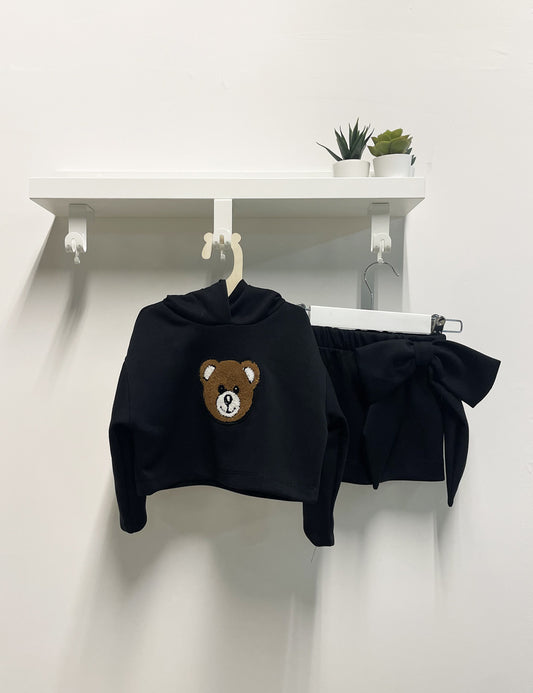 Completo Neonata Teddy Bear nero