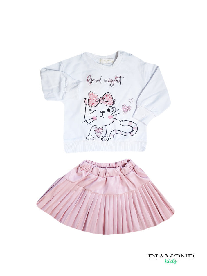 Completo Neonata Cat Bianco