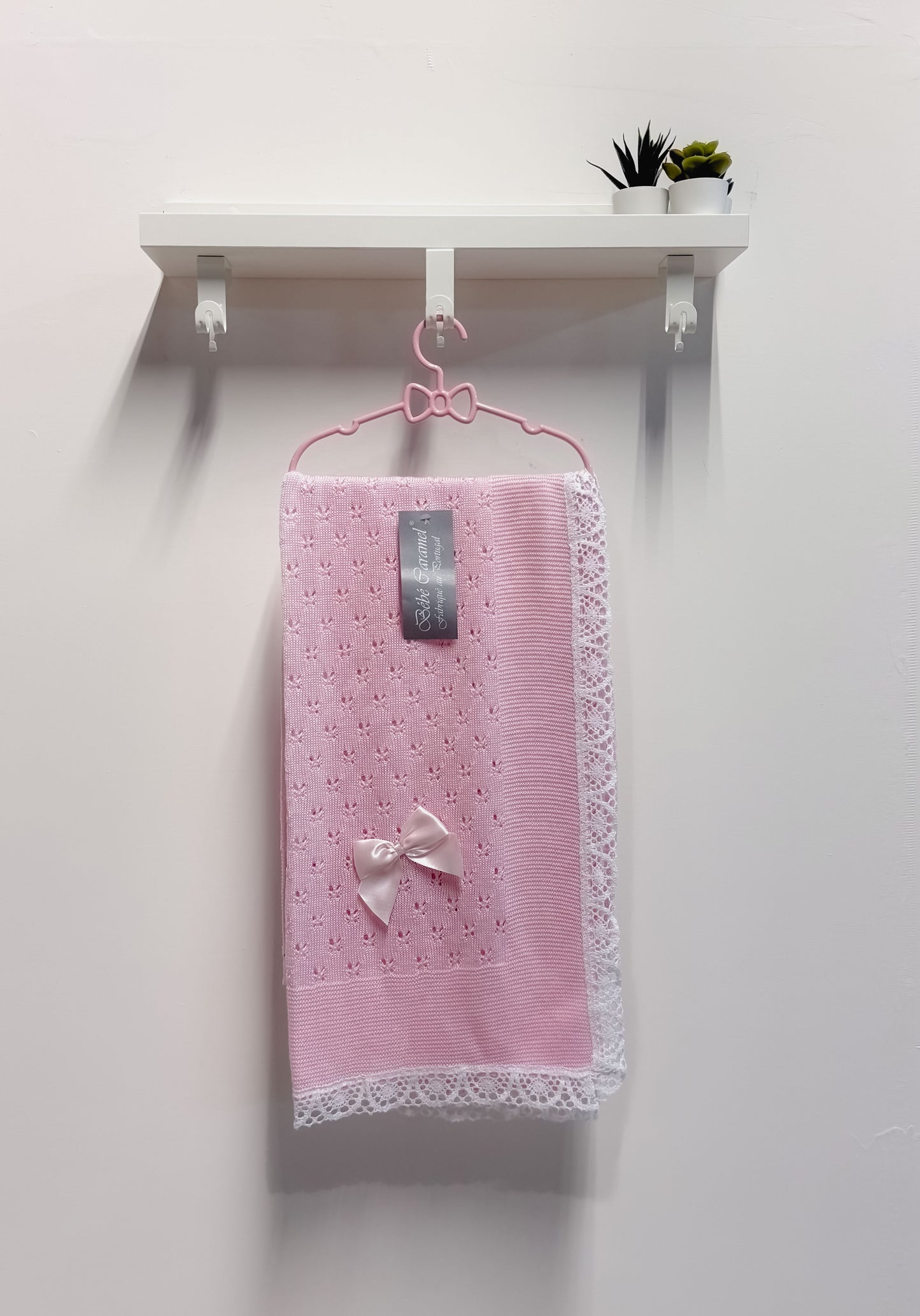 Coperta Neonato Bebè Caramel rosa