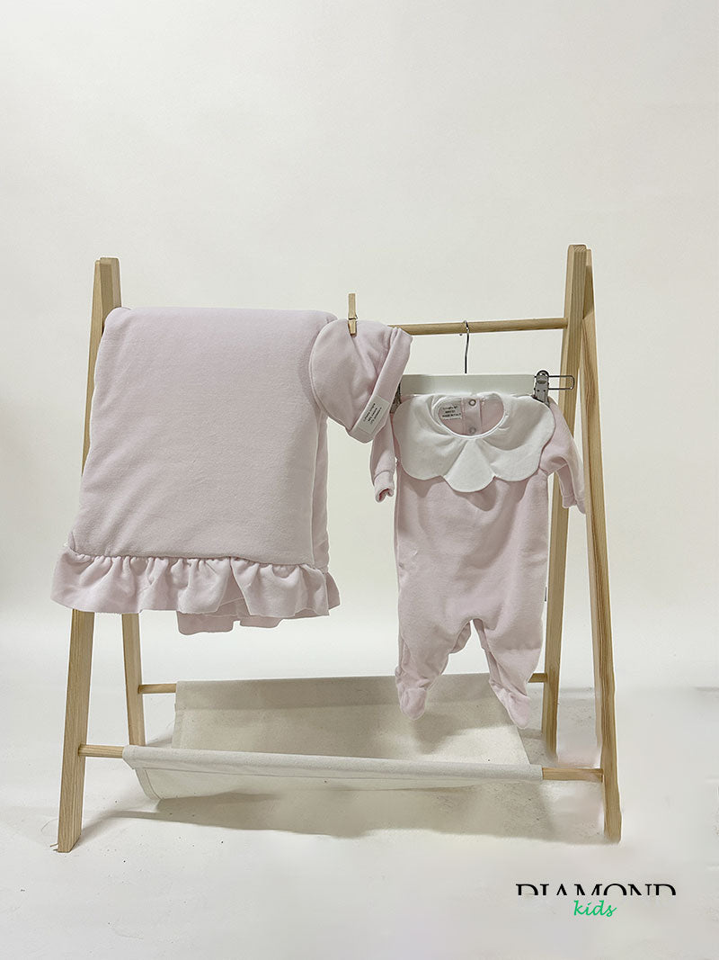Corredino Neonata Ciniglia rosa