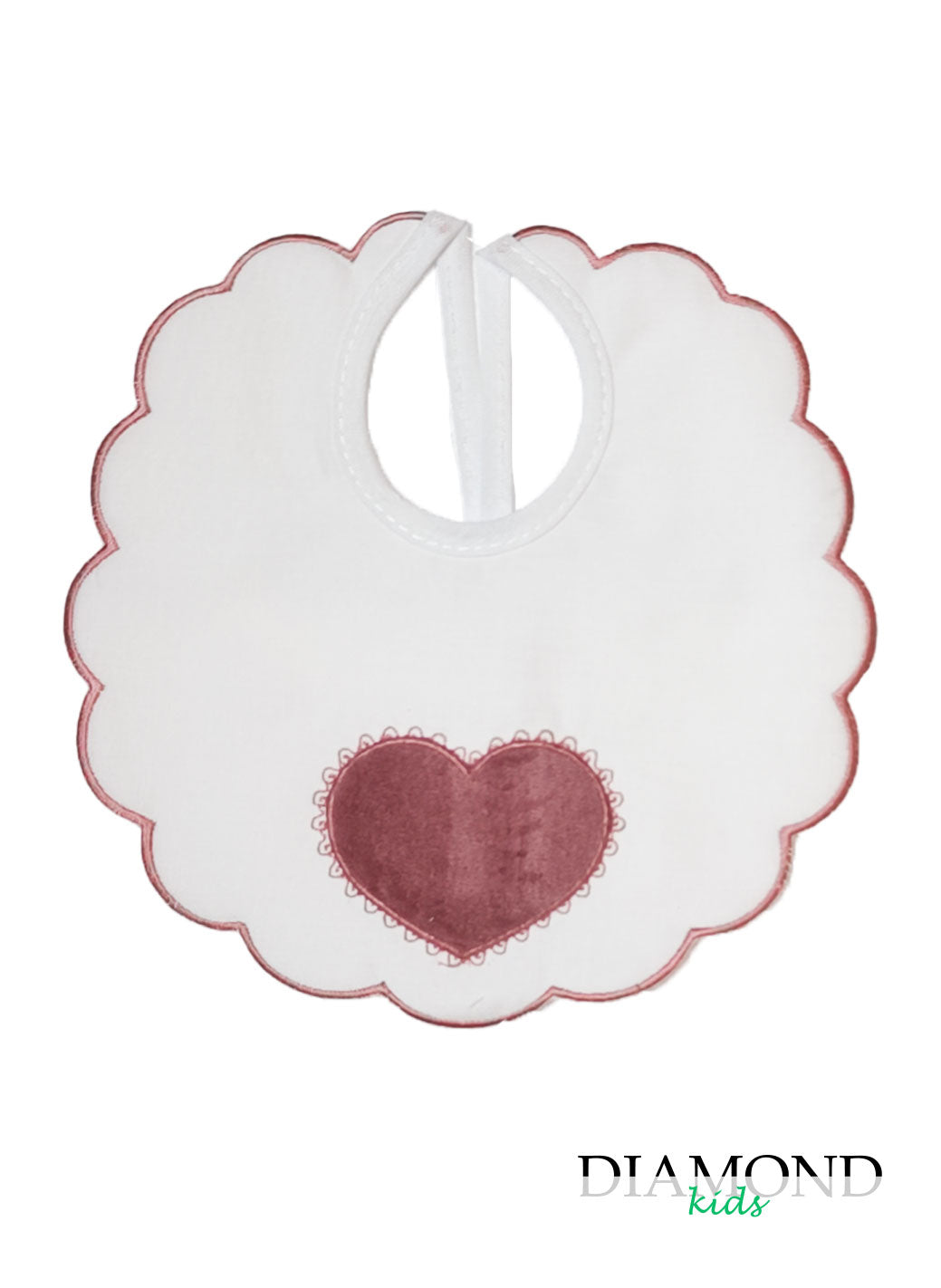 Bavetta Neonato Cuore cipolla