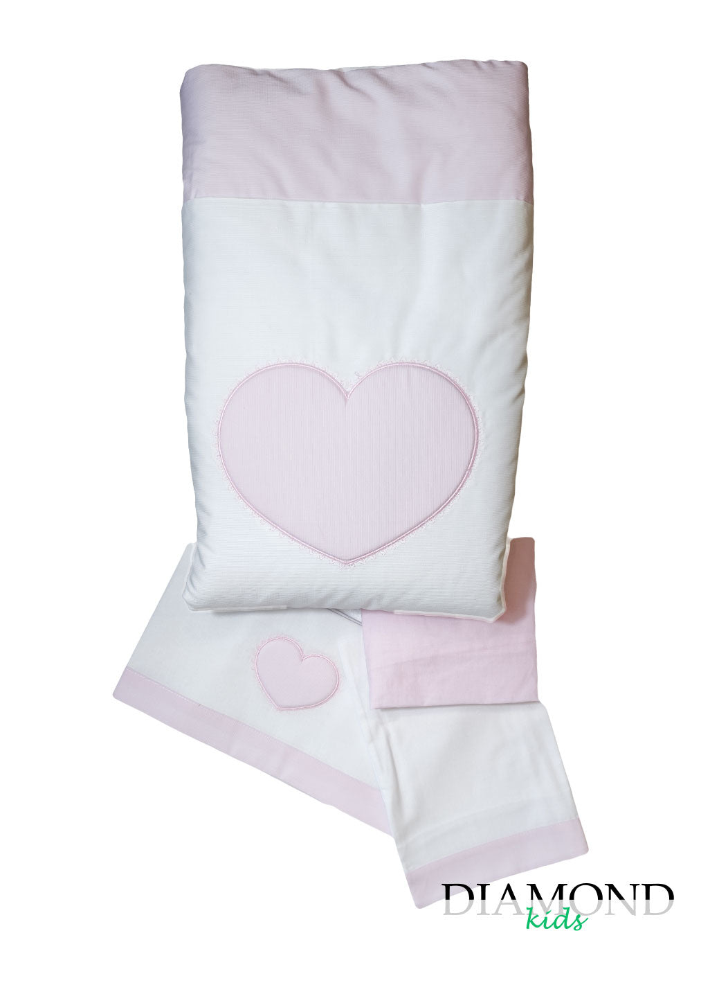 Set Navicella Neonato Ornella Cuore rosa