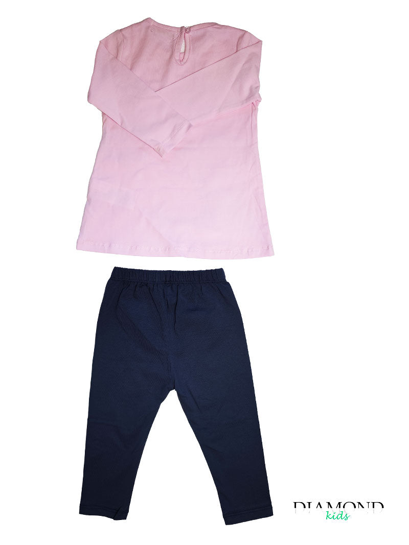 Completo Neonata Cute Cat rosa lilla