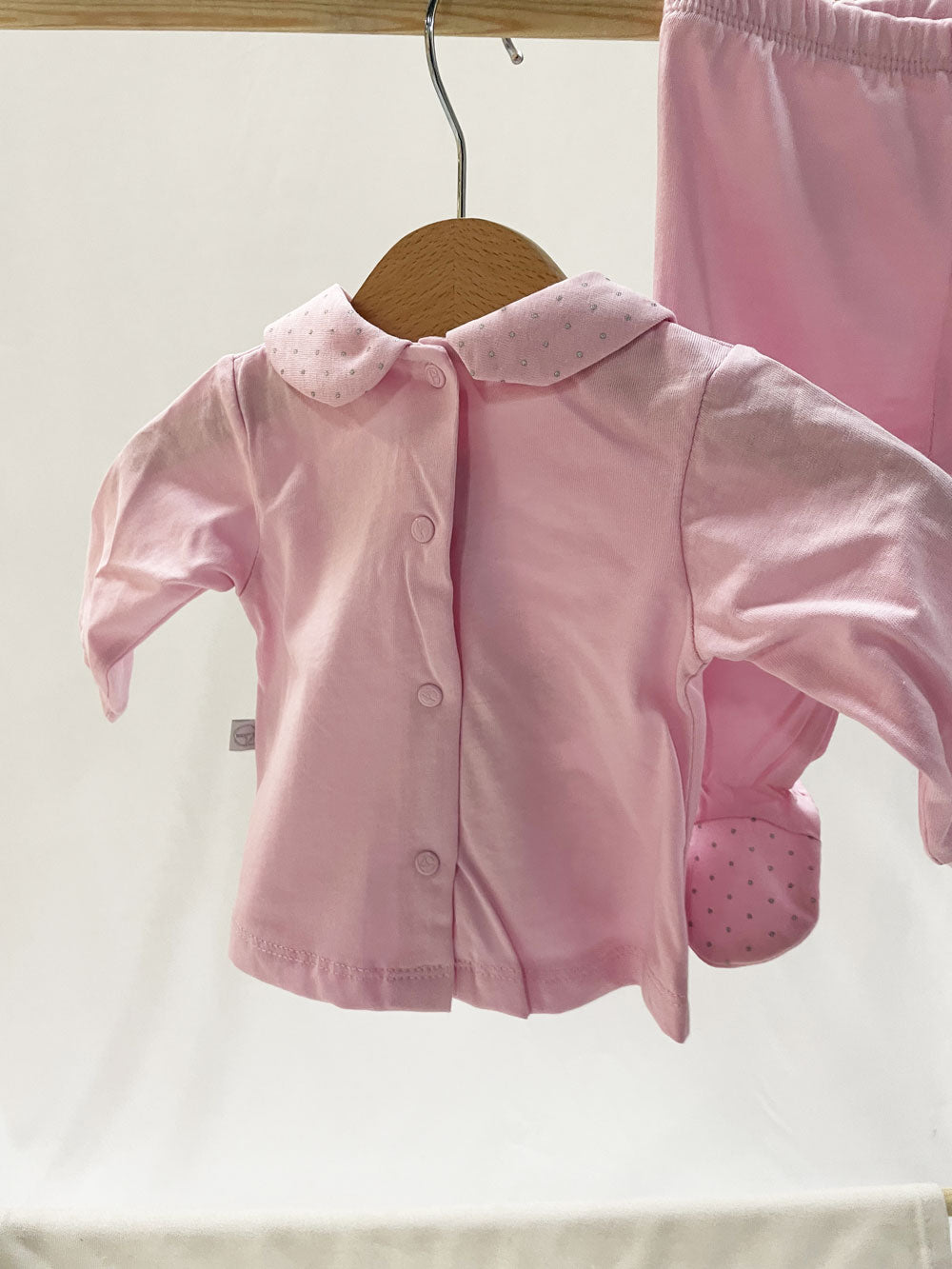 Pink Dog Baby Outfit