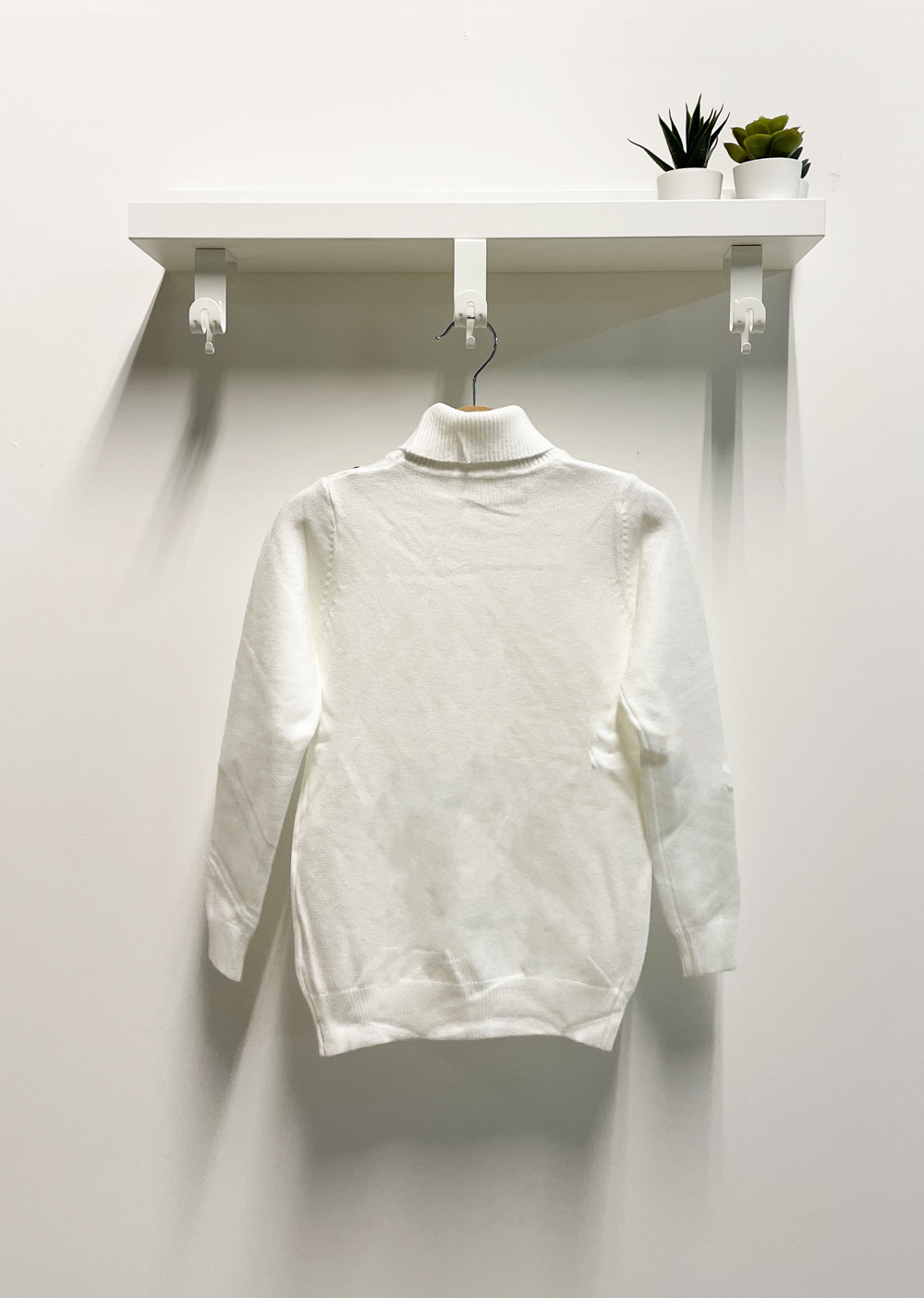 Maglia Bambino Dolcevita bianca