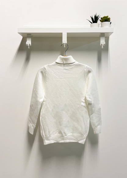 Maglia Bambino Dolcevita bianca