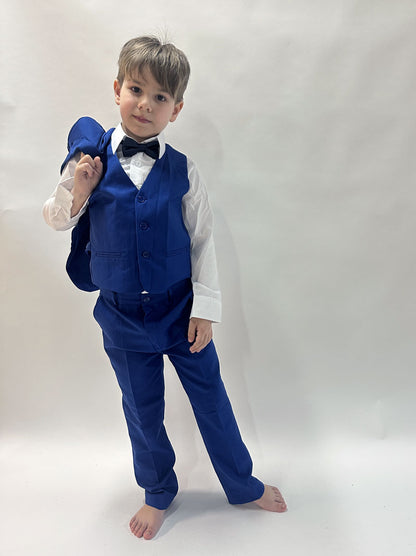 Complete children's suit glitter slim fit