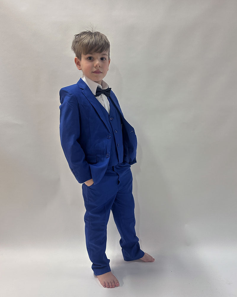 Abito bimbo completo blu elettrico slim fit