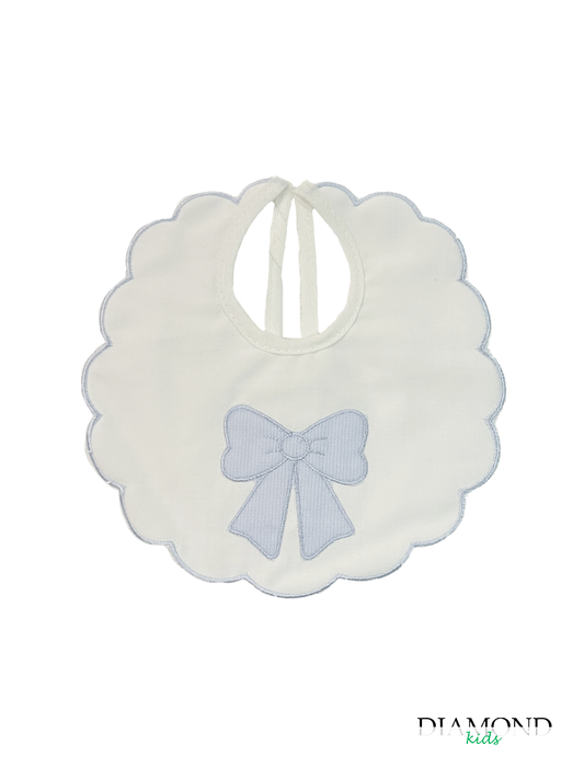Bavetta Neonato Fiocco cielo