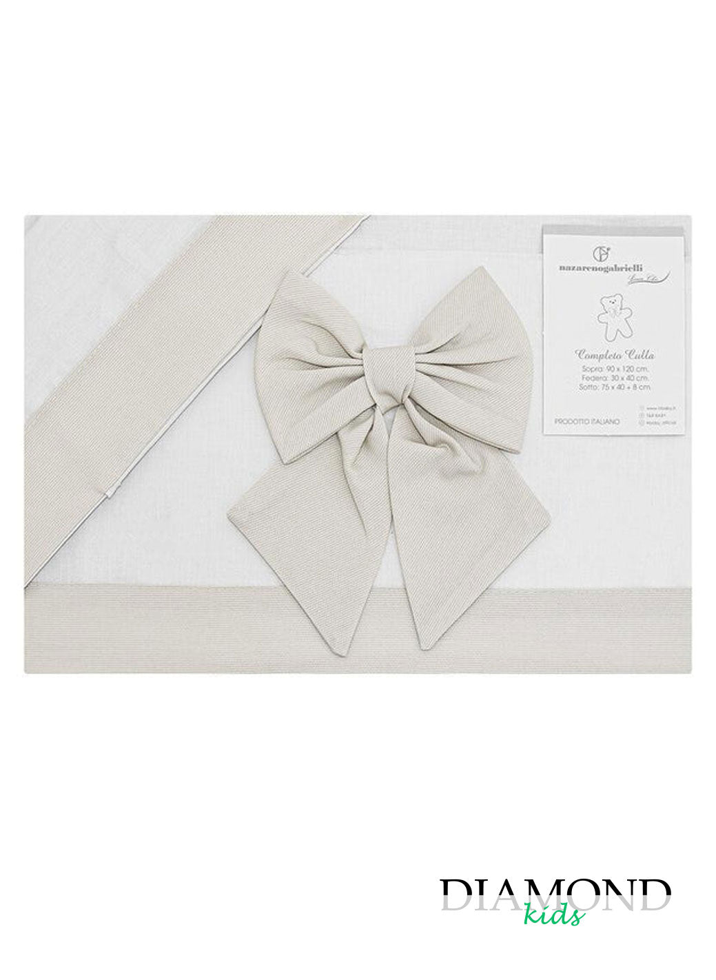 Set Lenzuolino Next to me fiocco beige