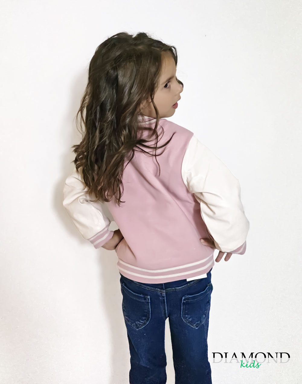 Giubbino Neonata College Rosa