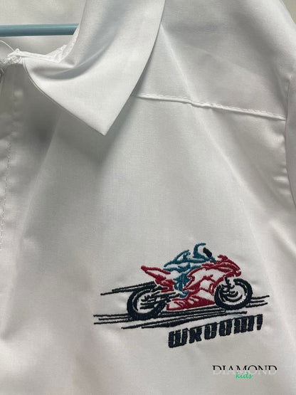 Grembiule Asilo Nazareno Gabrielli Moto bianco