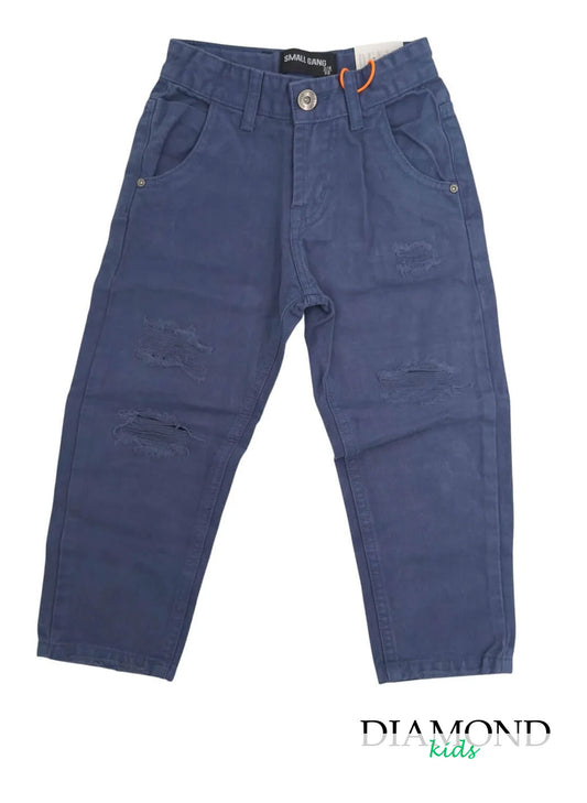 Jeans Bambino Used blu indaco