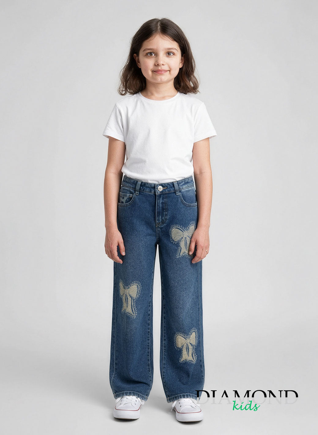 Jeans Bambina Fiocchi blu