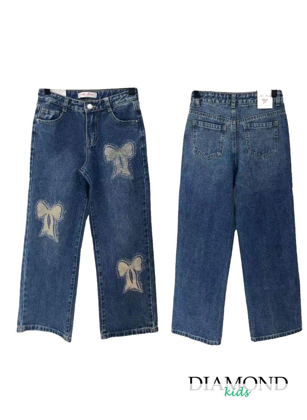 Jeans Bambina Fiocchi blu