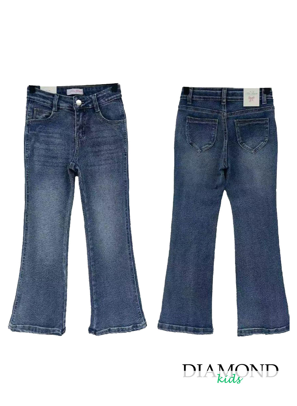 Jeans Bambina Zampa blu