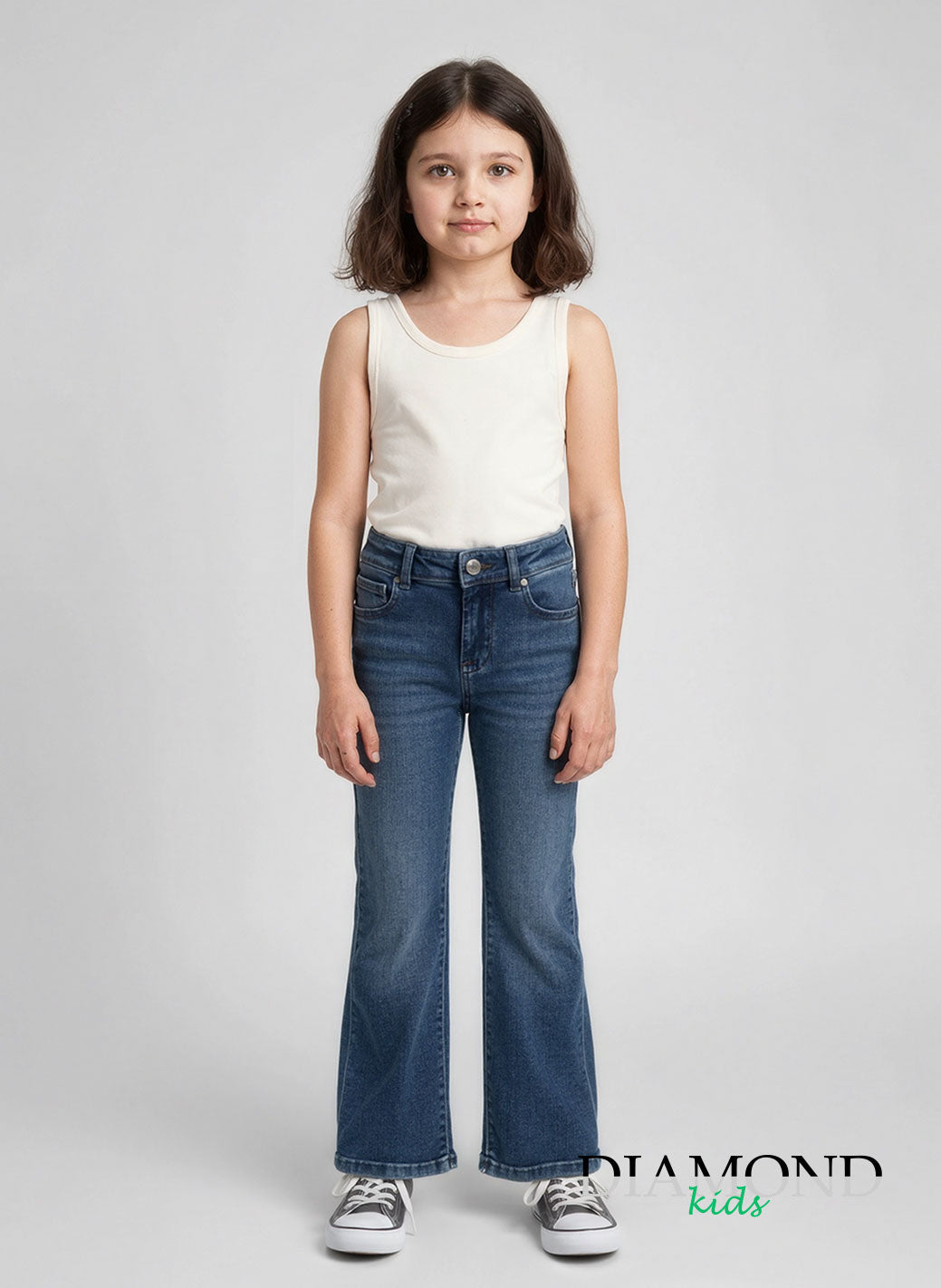 Jeans Bambina Zampa blu