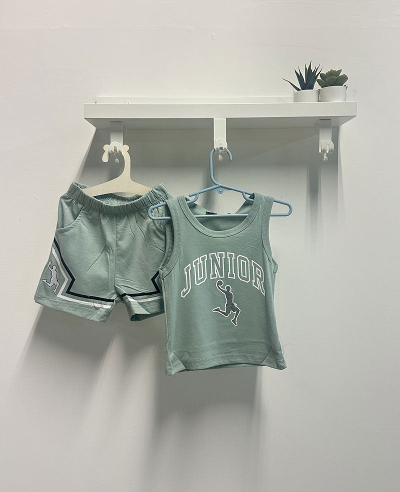 Completo Bambino Junior verde salvia