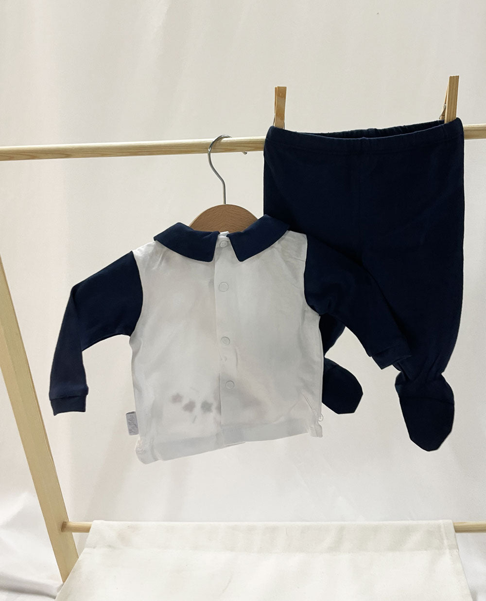 City Car Les Jolies Blue and White Baby Set