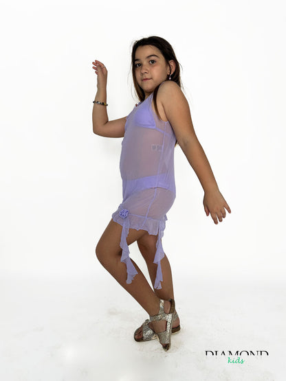 Costume Bambina Rosa lilla