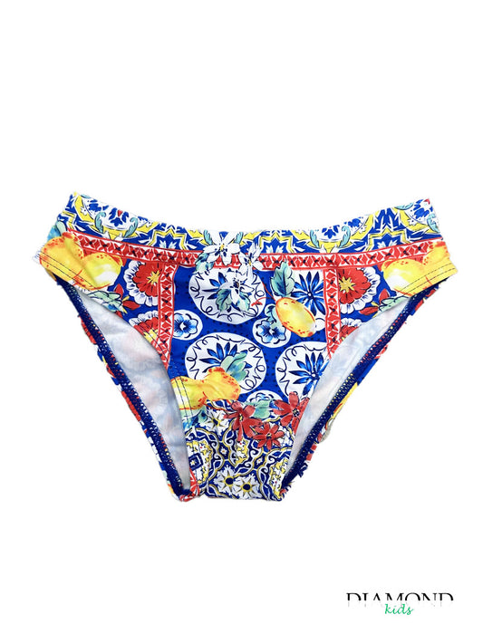Costume Bambino Amalfi blu rosso