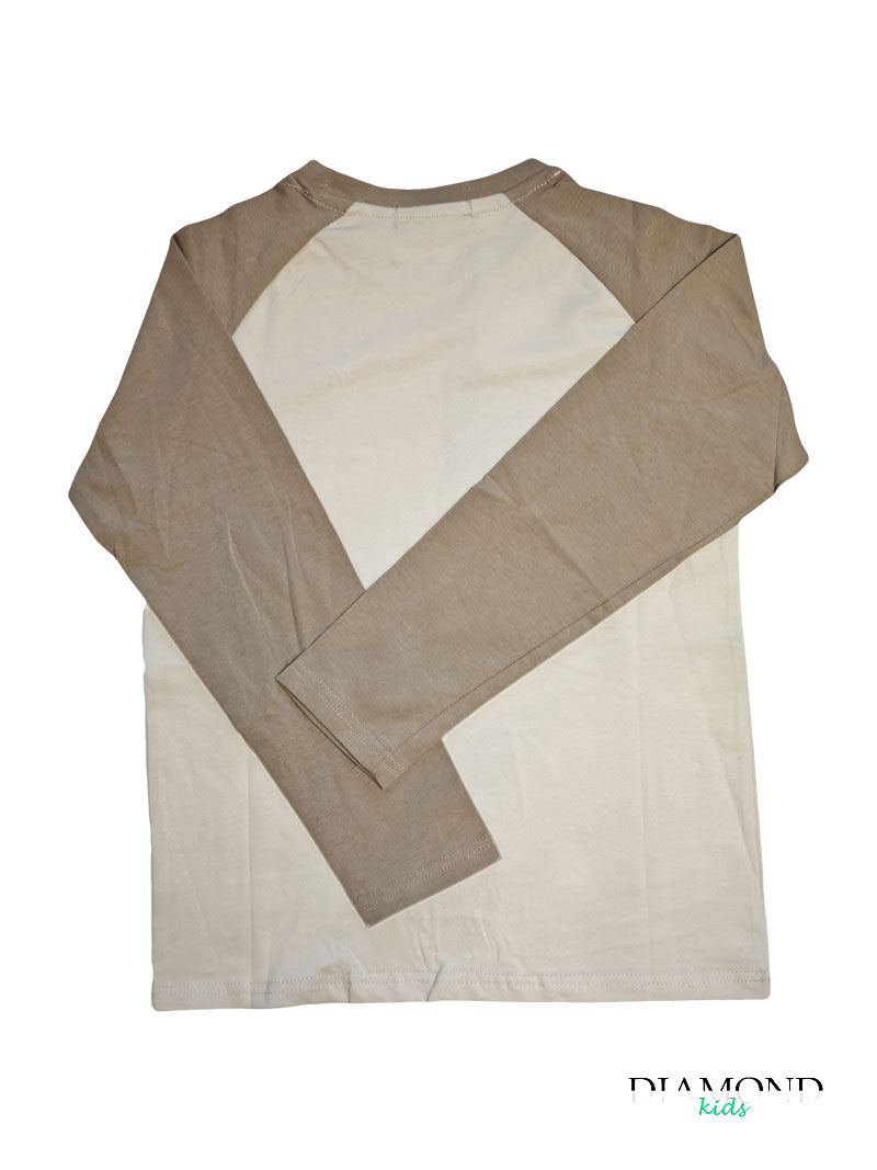 T-shirt Bambino Los Angeles beige
