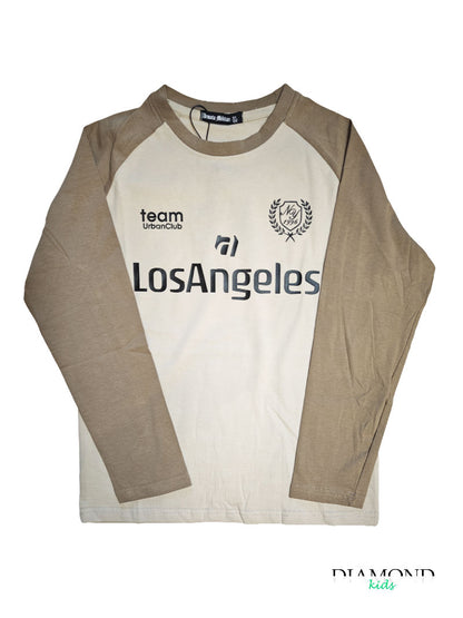 T-shirt Bambino Los Angeles beige