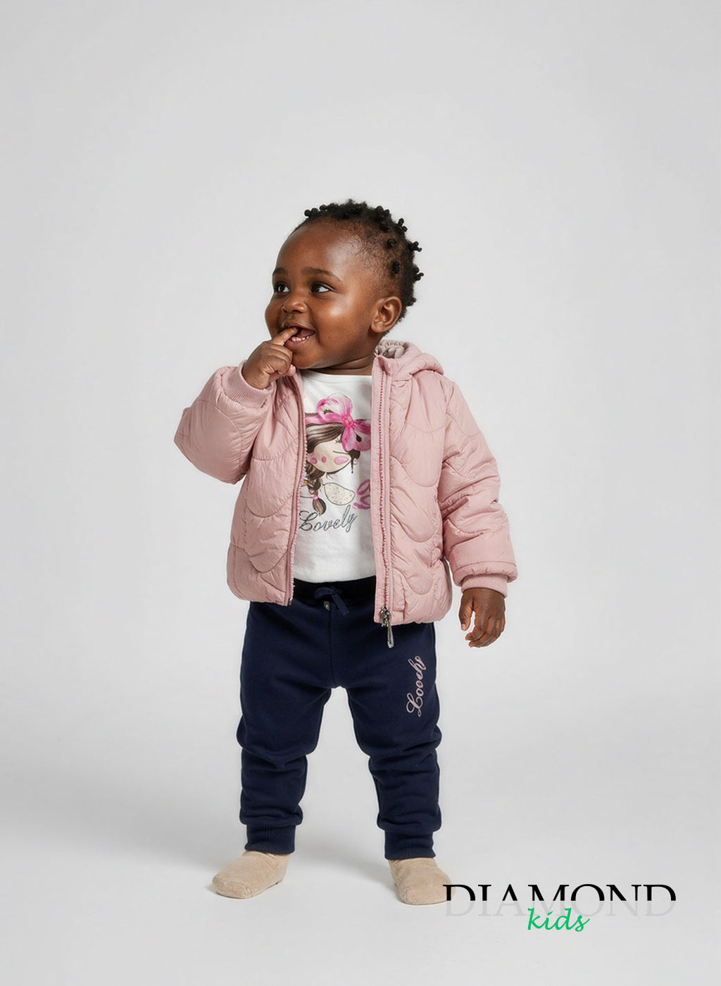 Completo Neonata Lovely bear rosa