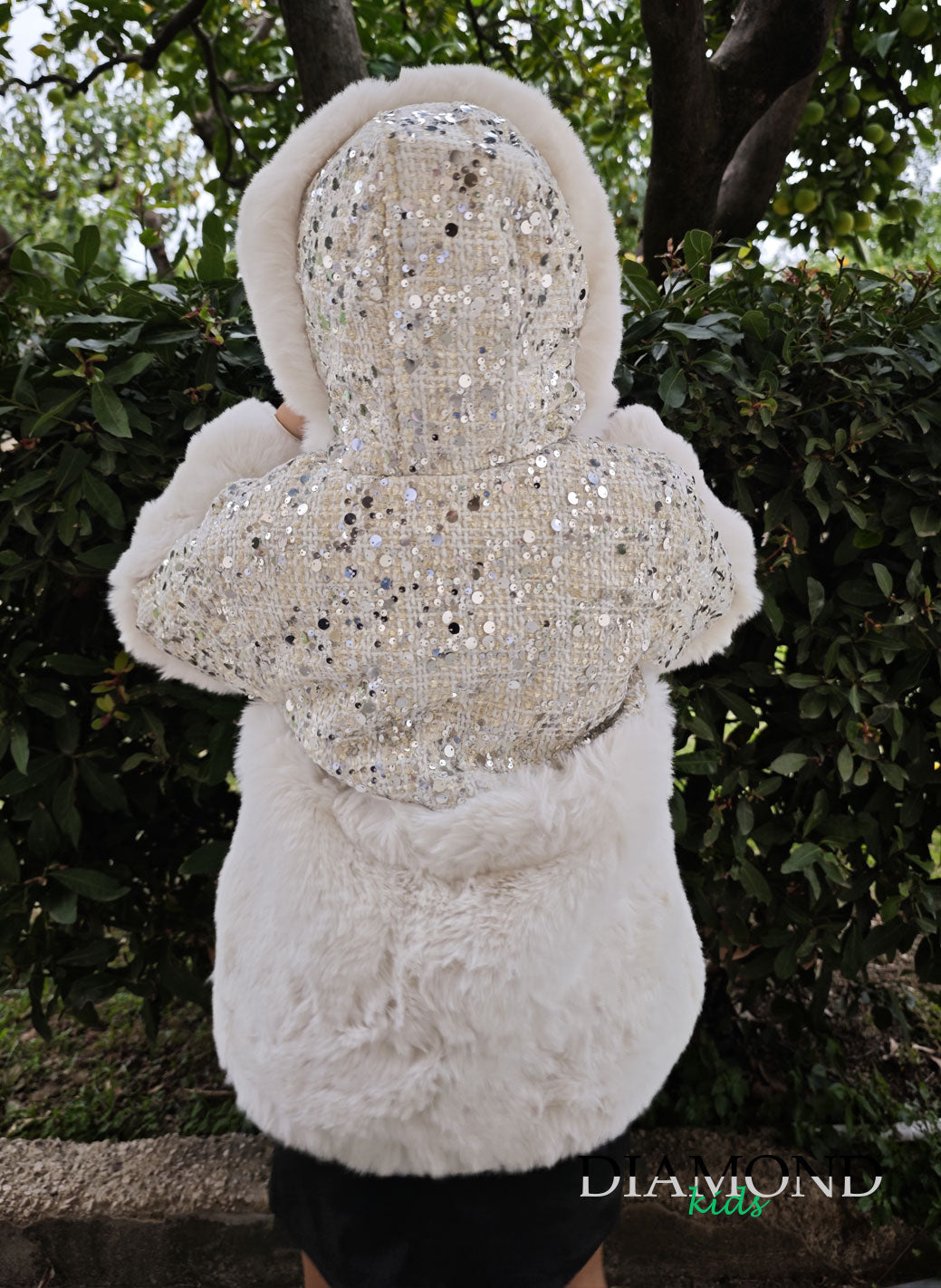 Ecopelliccia Bambina Maxi bianca