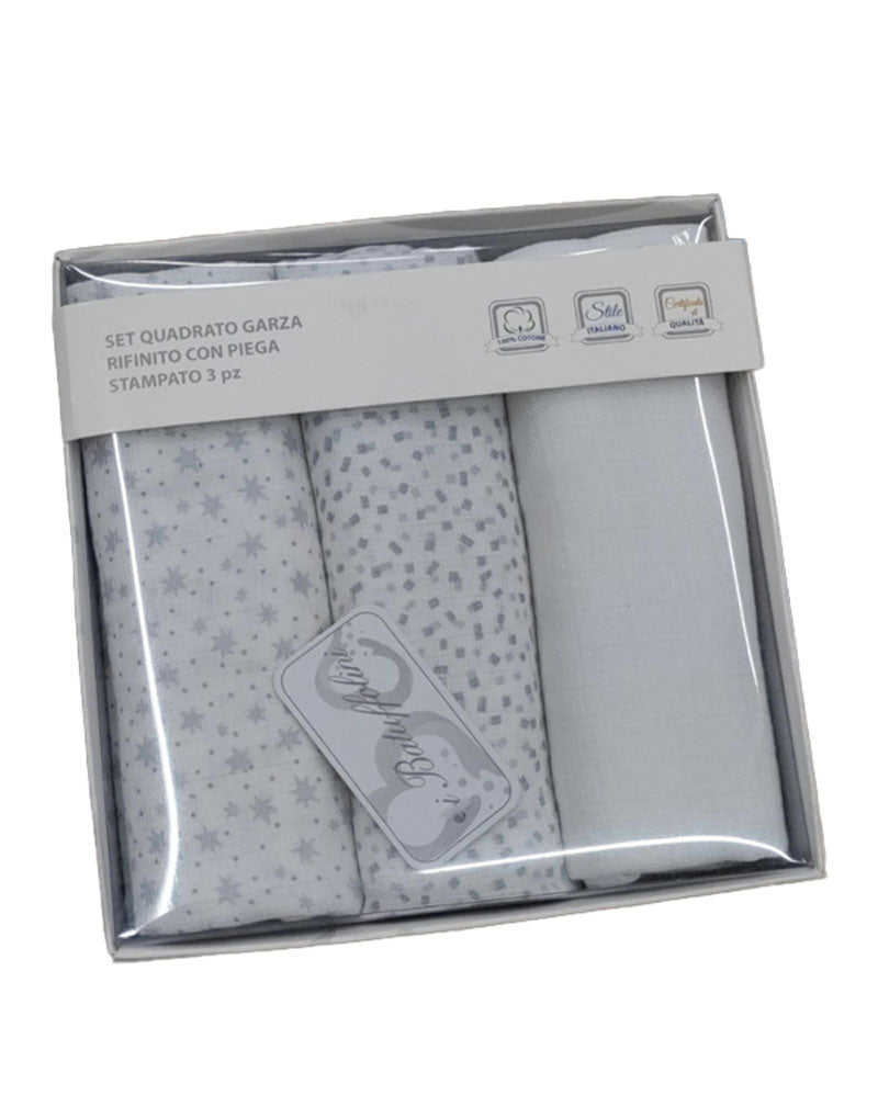 Set of 3 Muslin Balls Grey