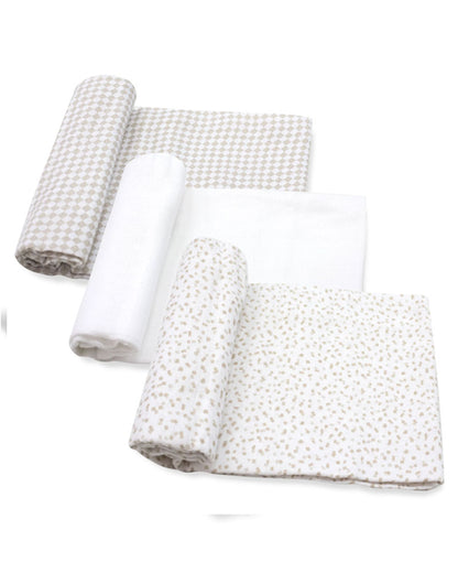 Set 3 Mussole Batuffolini beige