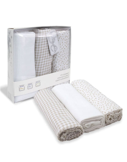 Set 3 Mussole Batuffolini beige