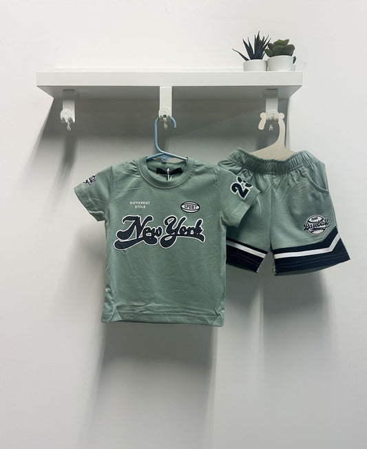 Completo Bambino New York salvia