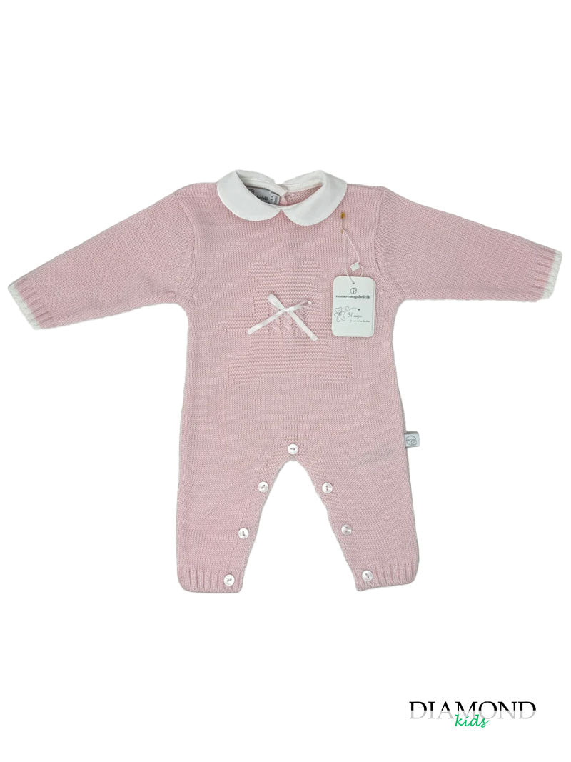 Tutina Neonato Orsetto Nazareno rosa