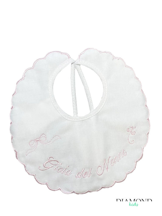 Bavetta Neonato Gioia del nonno rosa
