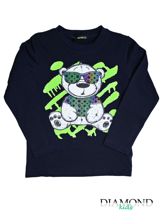 T-shirt Bambino Flash blu