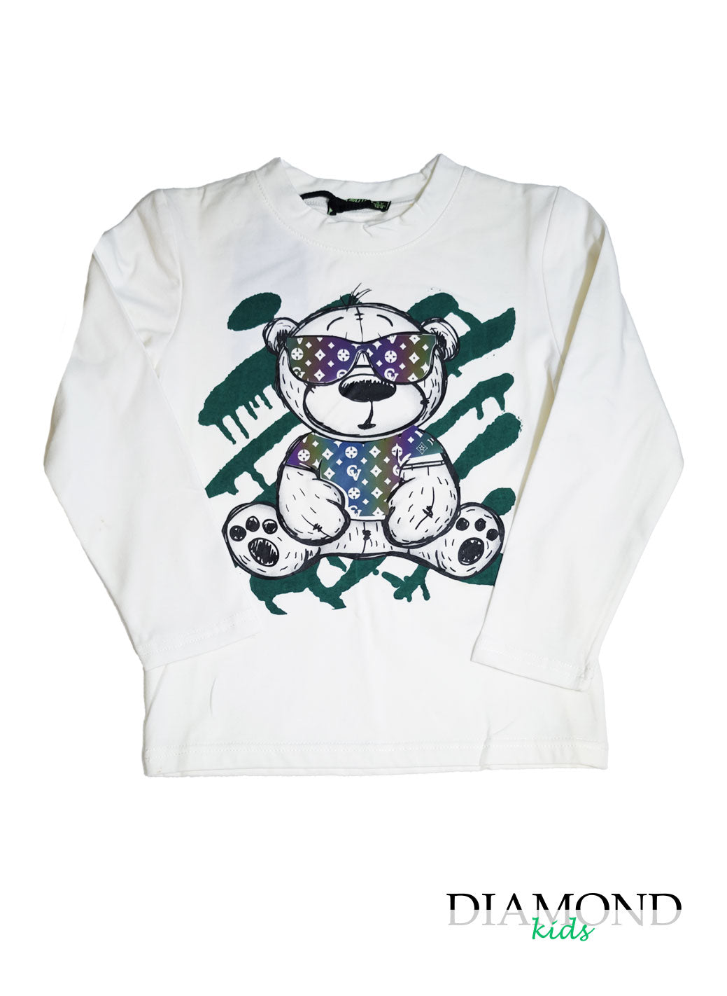 T-shirt Bambino Flash bianca