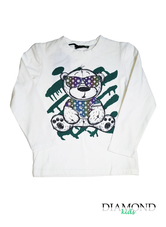 T-shirt Bambino Flash bianca