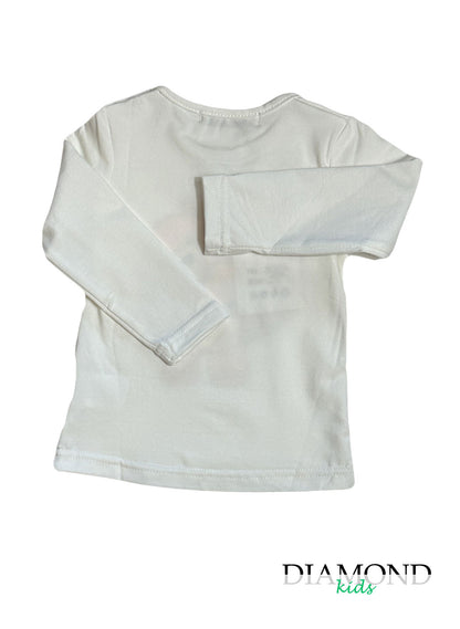 T-shirt Neonata Mini Orso bianca