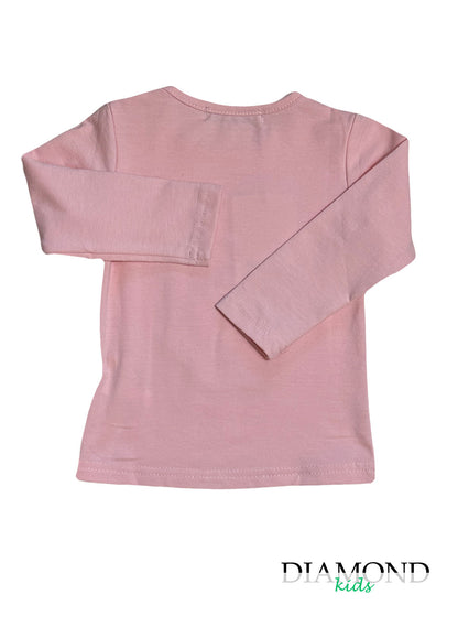 T-shirt Neonata Mini Orso rosa