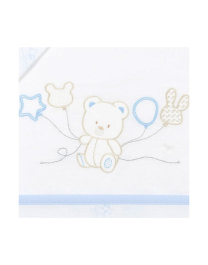 Set lenzuola culla Mio piccolo Palloncini azzurro