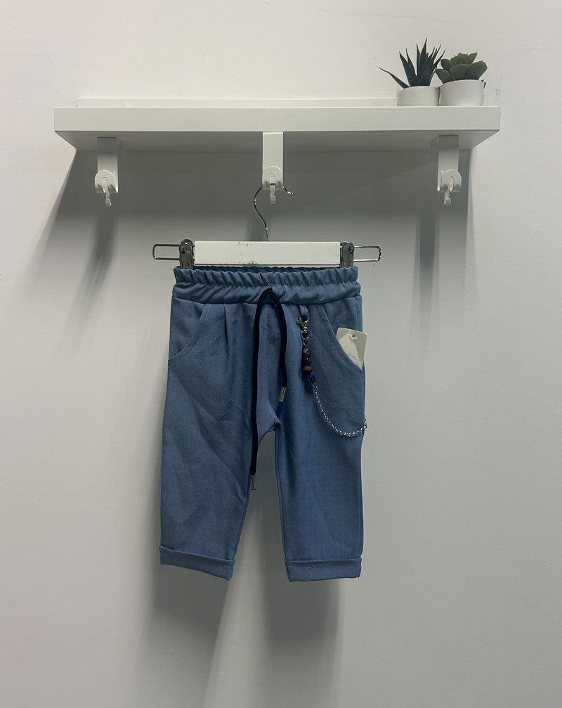 Pantalone Neonato Classic azzurro