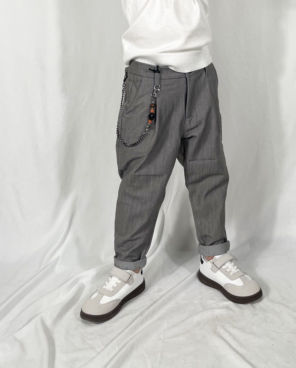 Just West Children's Trousers Grey Removable Chain