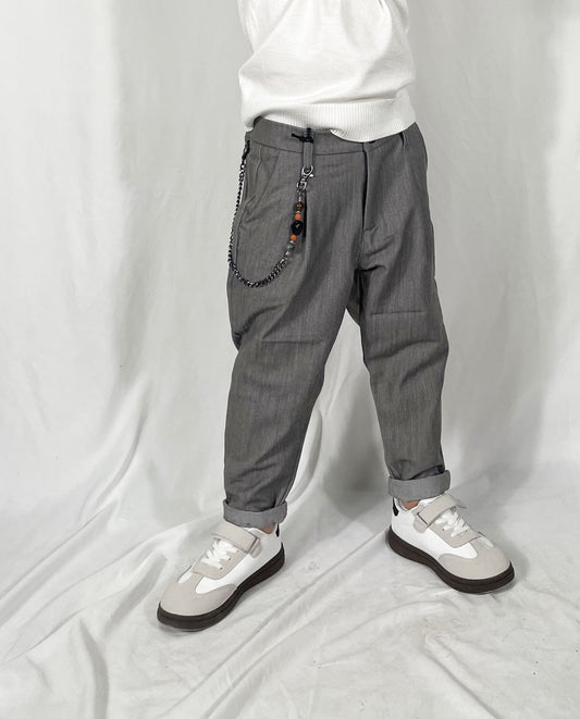Just West Children's Trousers Grey Removable Chain