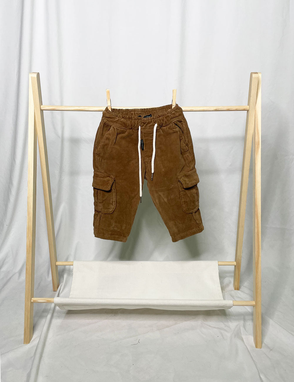 Pantalone velluto a costine marrone