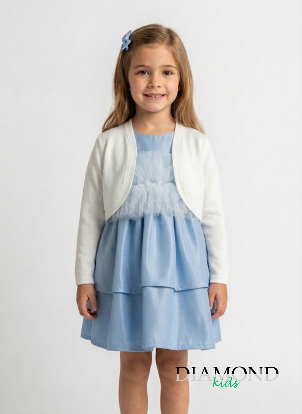 Abito Bambina Tulle celeste