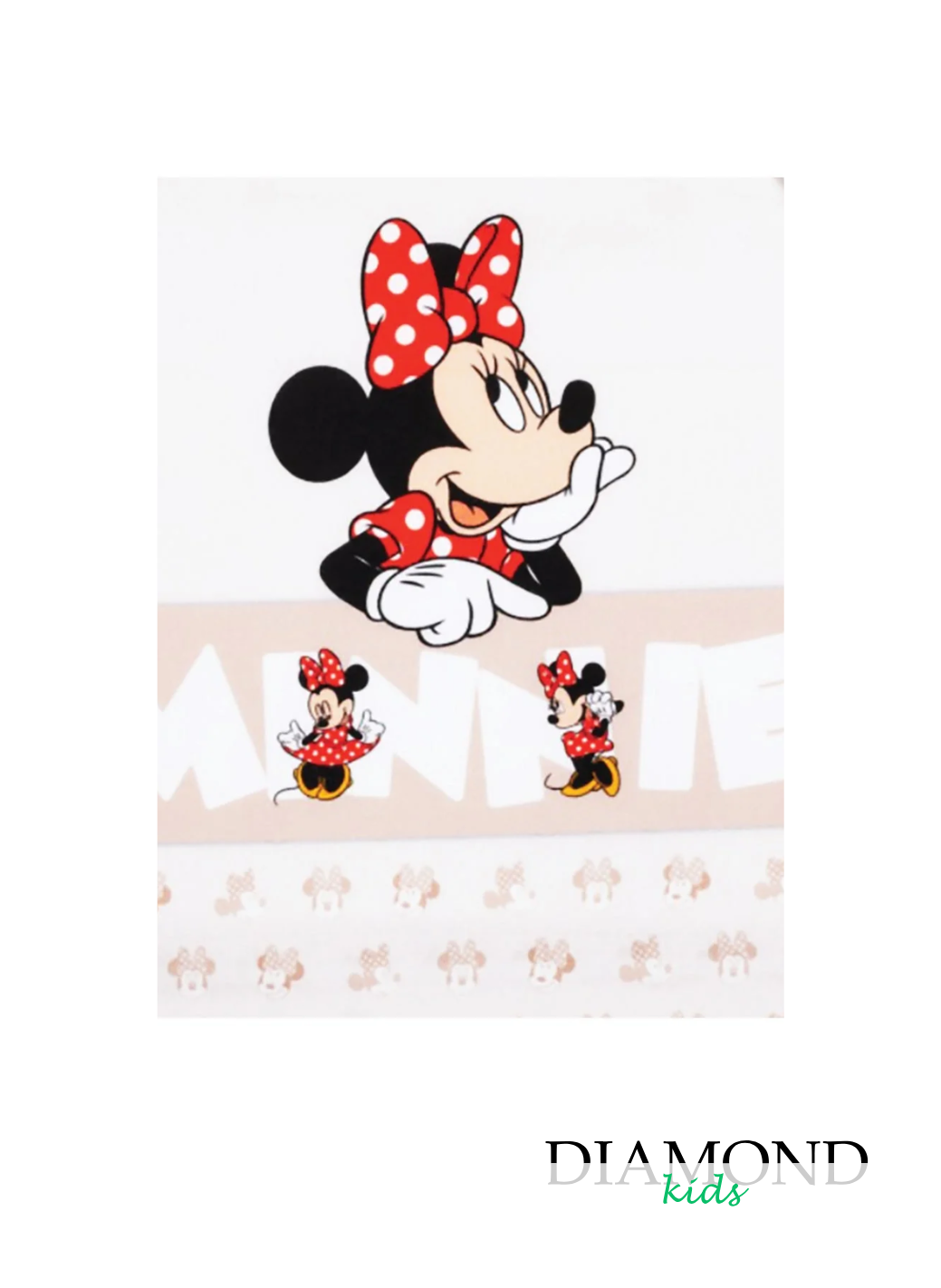 Copertina Neonata Carrozzina Disney Minnie beige