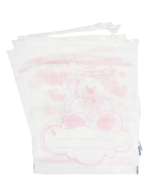 Confezione sacchetti trasparenti rosa